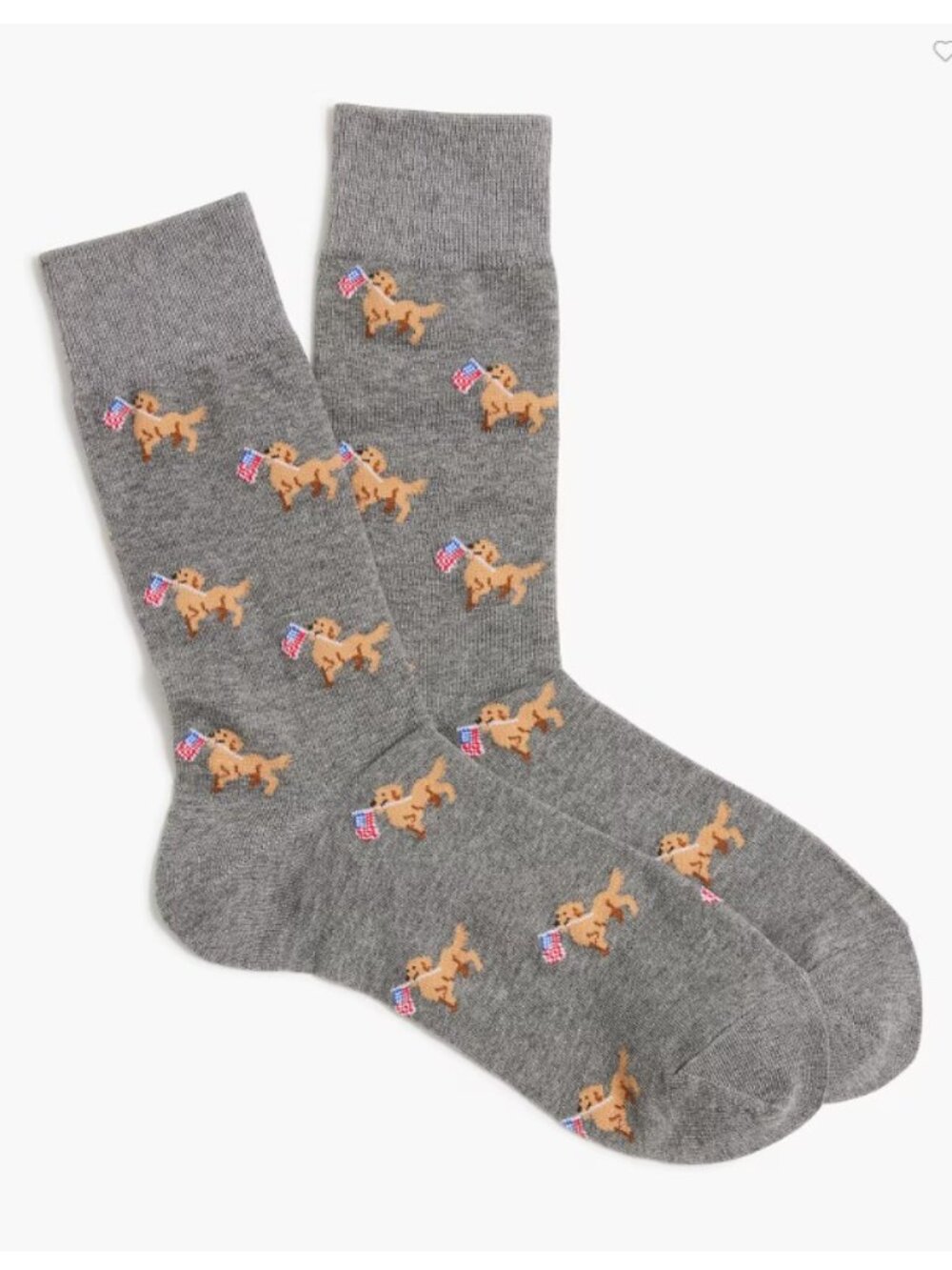 J.Crew Factory Dog American Flag 4th of July Socks NWT